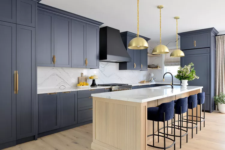 Modern-Vibes-Gray-and-Stainless-Steel-Accents 15 Best Color Schemes for Kitchens with Dark Cabinets