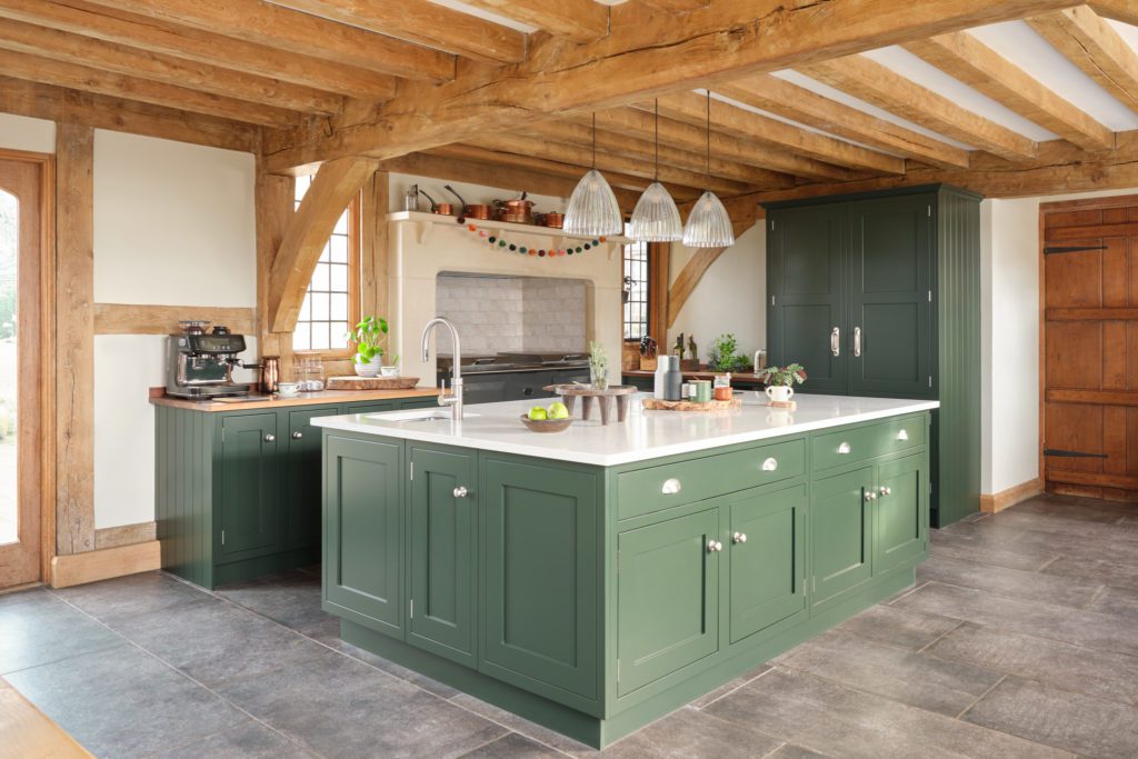 Introducing-Green-in-Cabinetry 16 Best Green Kitchen Ideas (2024)