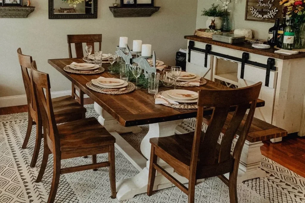 Reclaimed-Wooden-Dining-Table-1024x683 13 Best Farmhouse decor ideas (2024)